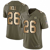Nike Steelers 26 Le'Veon Bell Olive Gold Salute To Service Limited Jersey Dzhi,baseball caps,new era cap wholesale,wholesale hats